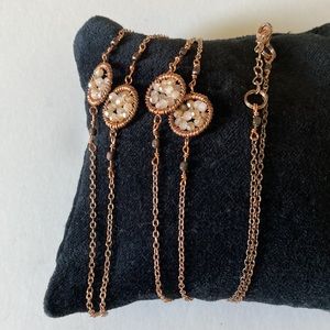 Two Gold Tone 21” and 24” Chains. Costume jewelry.